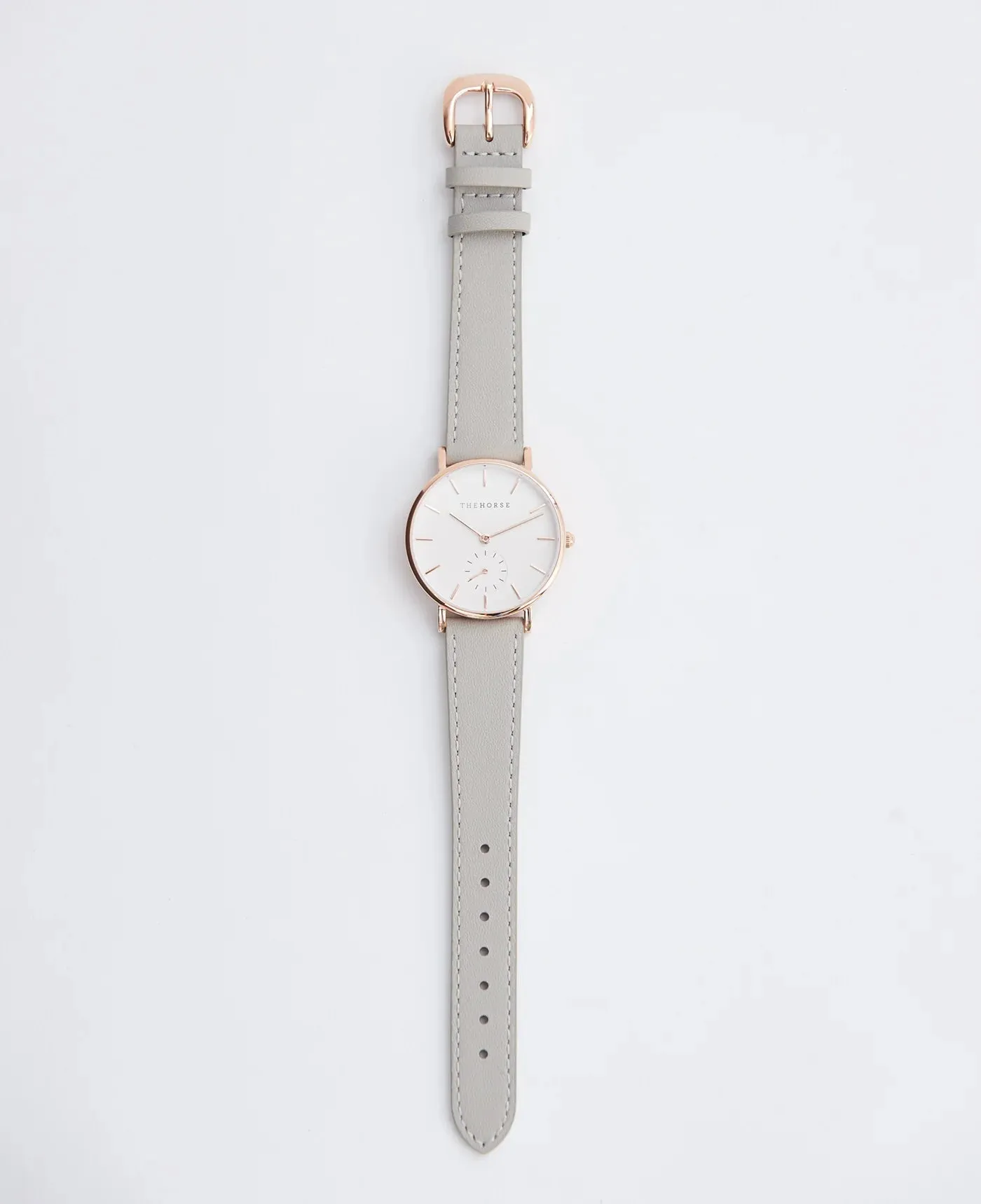 The Horse Classic Watch - Light Grey Strap