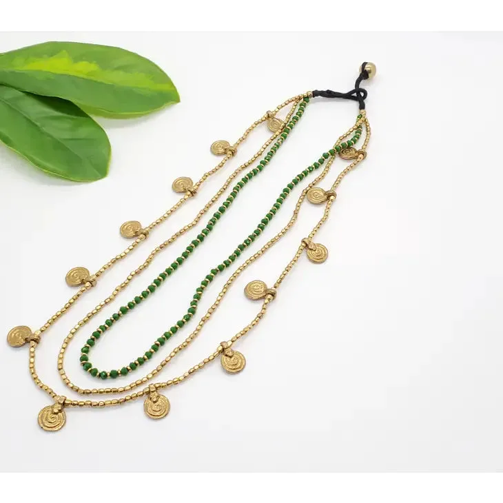 The Verity Layered Charm Necklace