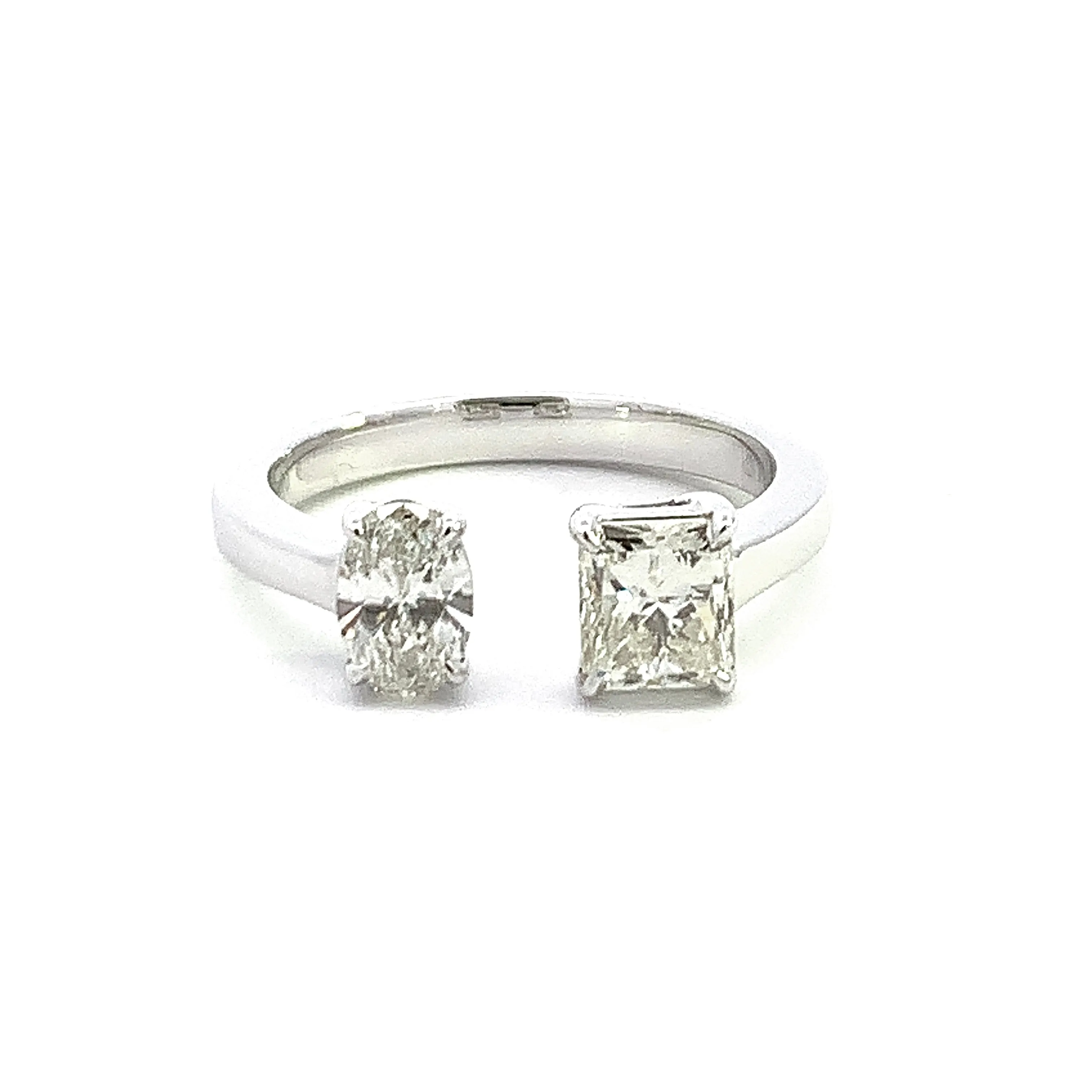 The White Gold Twin Ring- 45% OFF!