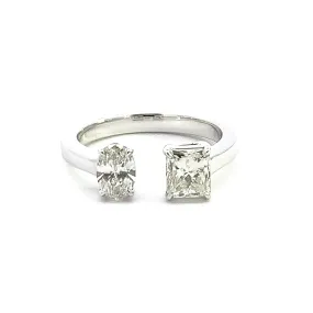 The White Gold Twin Ring- 45% OFF!