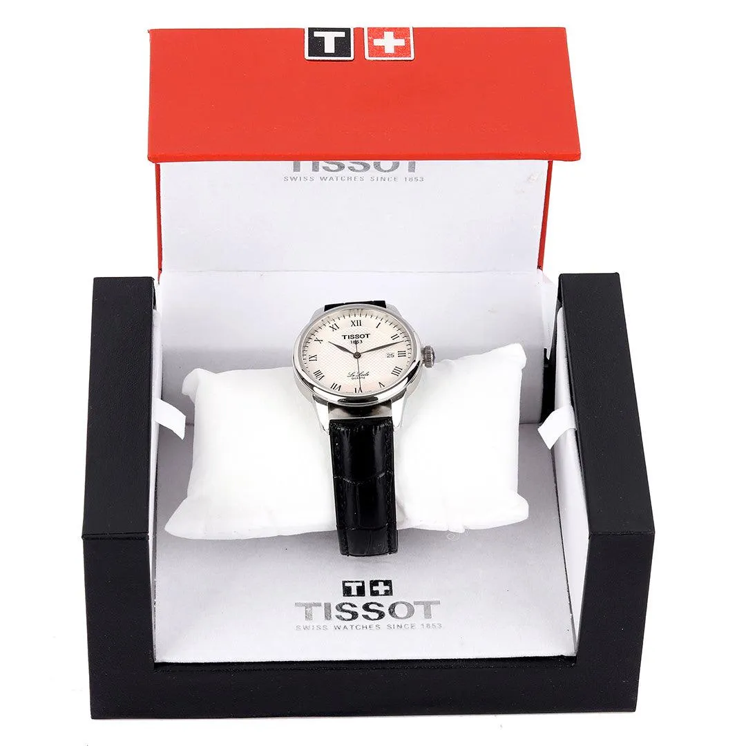 Tissot Lelode Powermatic 80 Automatic Black Leather Watch