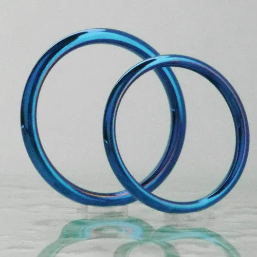 Titanium Stackable Ring - Cobalt