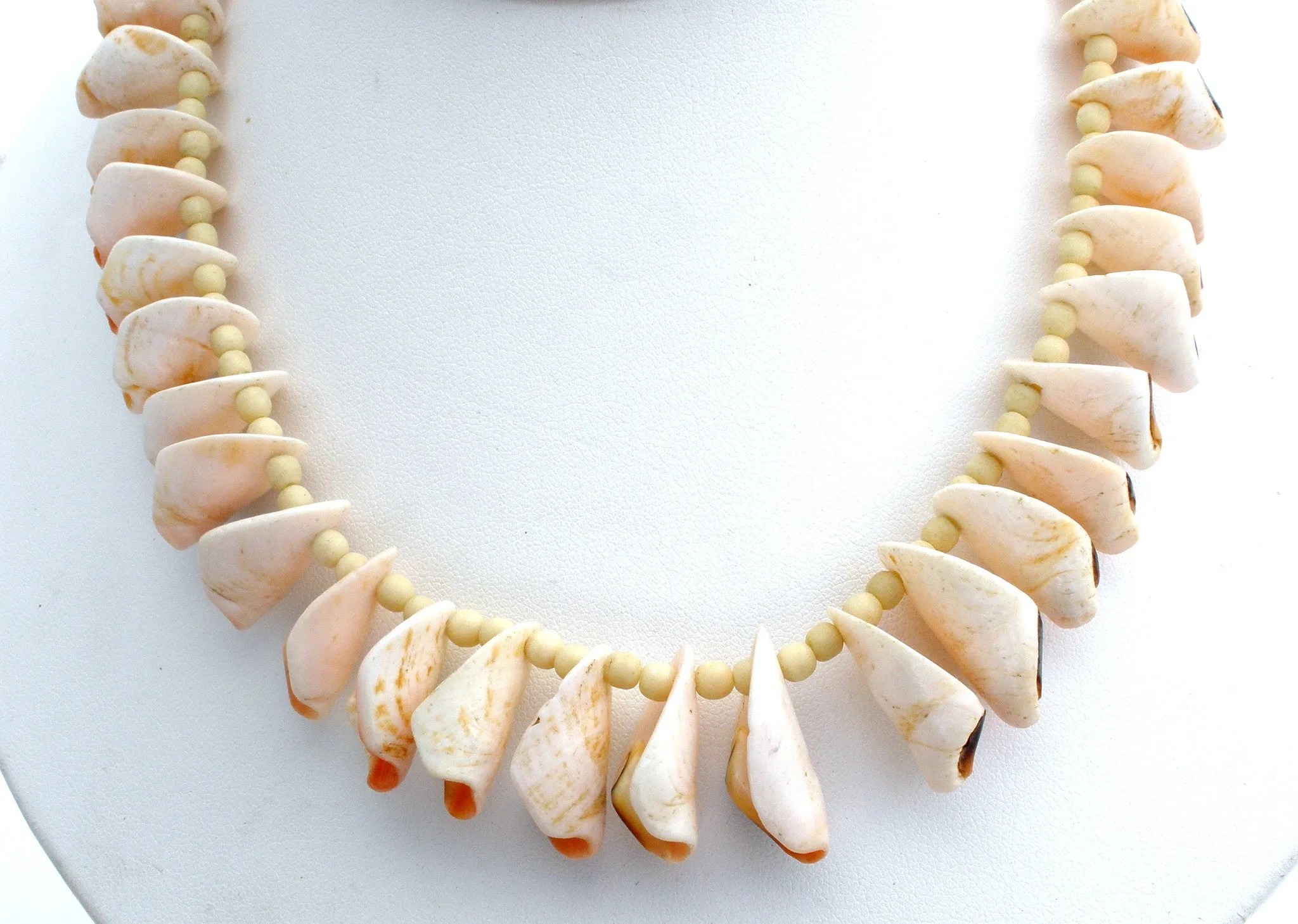 Vintage SeaShell Necklace 16" Hand Made