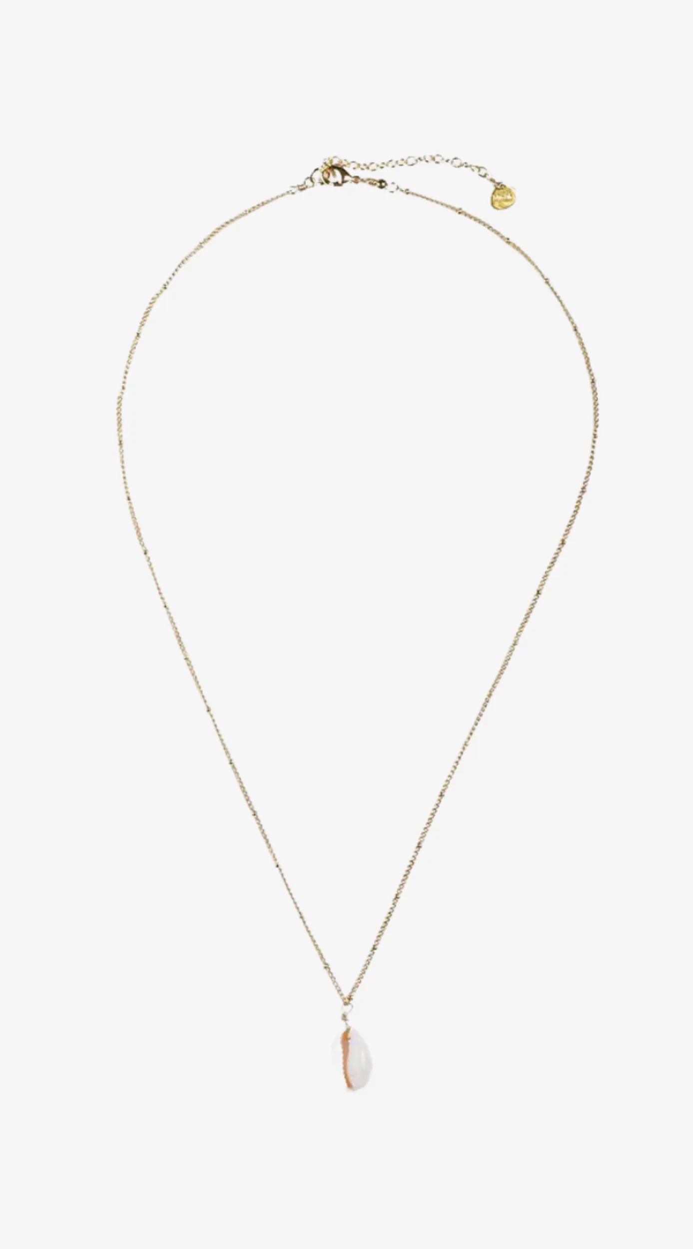 White Gold Shell Necklace
