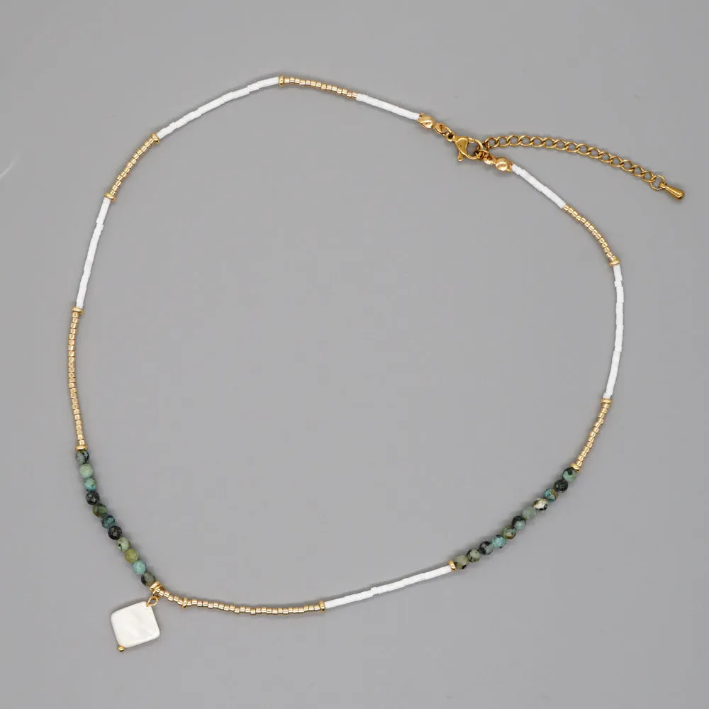 Wholesale Boho Beaded Pearl Shell Necklaces