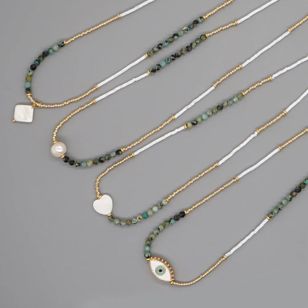 Wholesale Boho Beaded Pearl Shell Necklaces