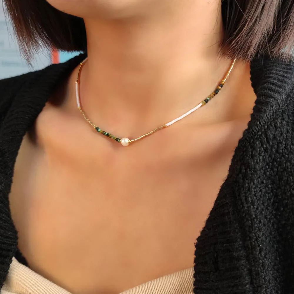 Wholesale Boho Beaded Pearl Shell Necklaces