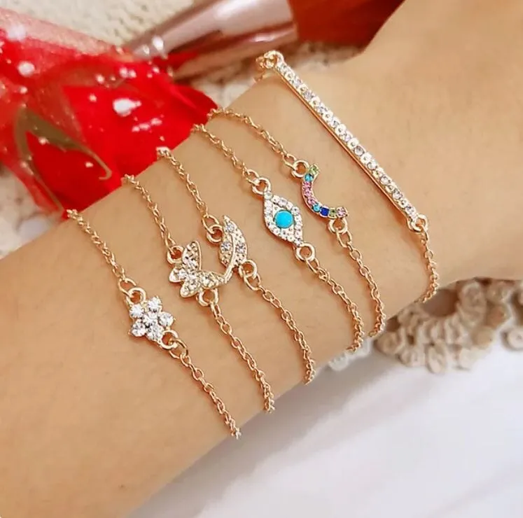 Women Beaded Stackable Girl Friendship Bracelet Set