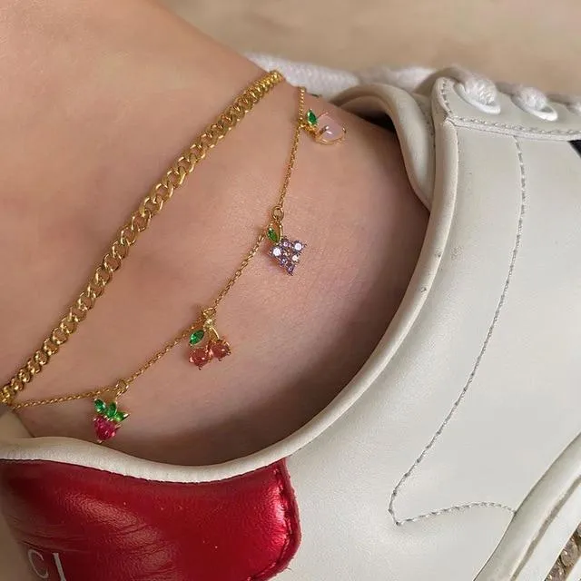 Women summer beach bohemia cute chain anklets